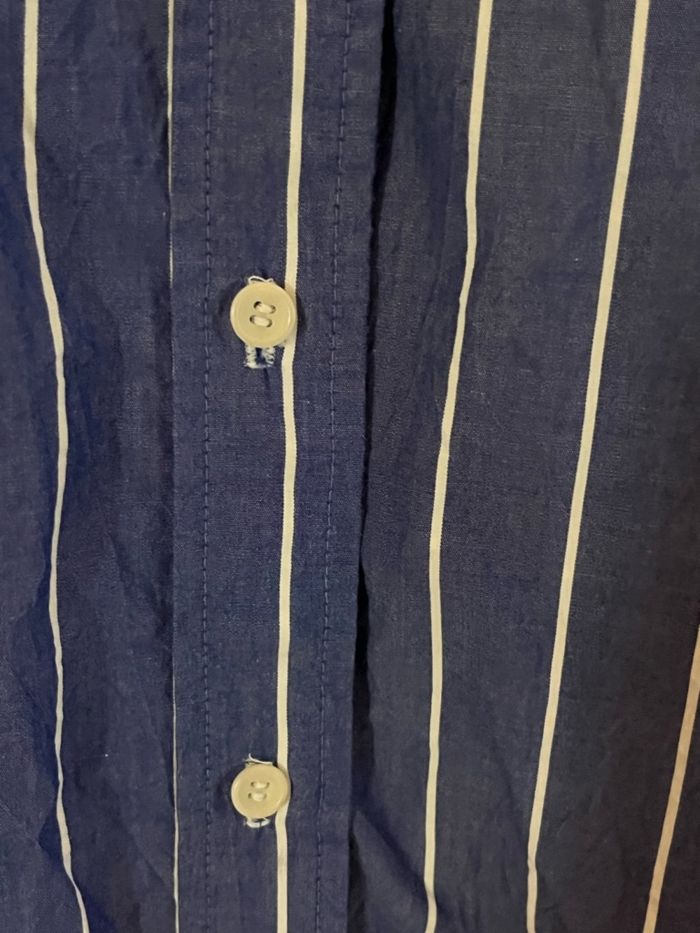 Fabiana Pigna Blue & White Striped Top size Small ( Luxurious Brand ) - Picture 6 of 8